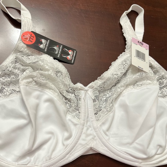 LILYETTE The Lily Fit Minimizer Comfort Lace Underwire white Bra 44D NWT - Picture 7 of 11